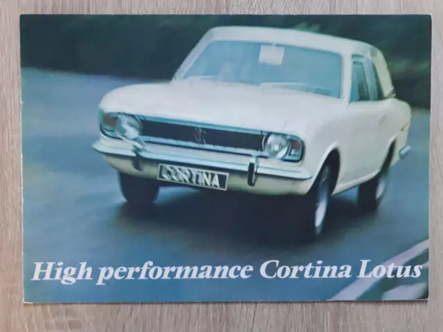 Ford Cortina Lotus MK 2 Brochure 1967