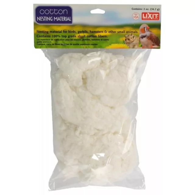 Lixit Cotton Nesting Material - 2 oz