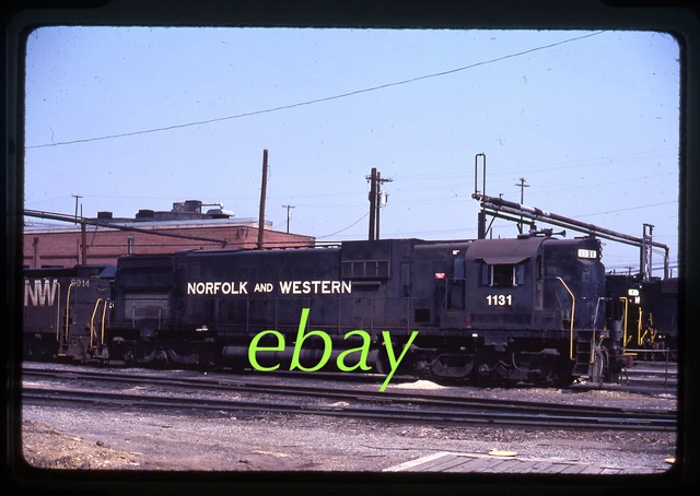 Orig Slide Norfolk Western N&W NW #1131 Alco C630 1983