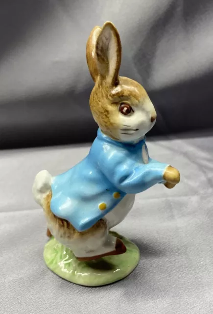 Beswick England Beatrix Potters Peter Rabbit Figurine W Sticker F. Warne Bp2A