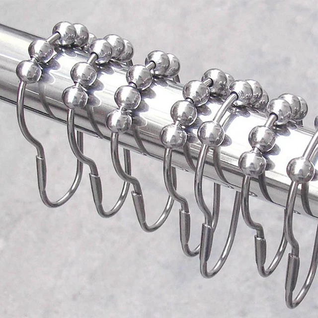 Tenda doccia in acciaio inox anelli Ha12 set asta bagno RR NpS ZHRODENT$v