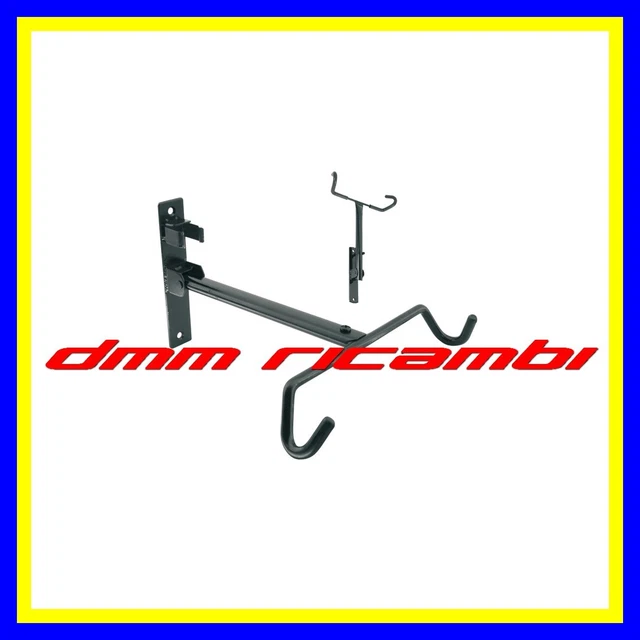 4 Ganci Da Parete In Acciaio Per Appendere Bici In Garage - Supporto Nero Portabici Caricato 45kg