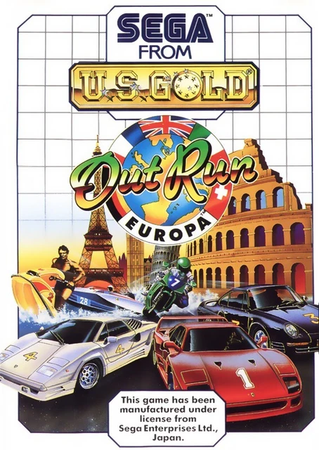 OUT RUN SEGA MASTER SYSTEM  MS  PAL-EURO  SANS NOTICE Without Manual 4974365634032