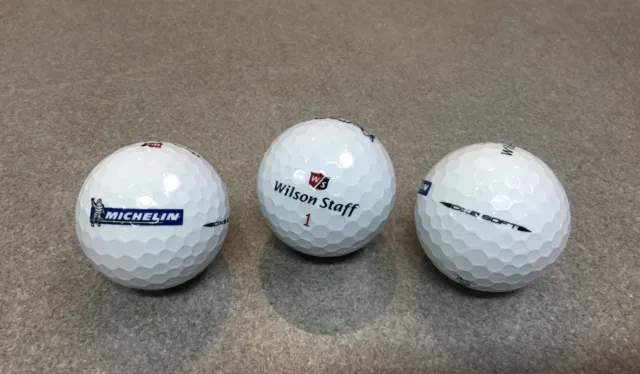 Boite De 3 Balles De Golf N°1 Wilson Staff Pneus Pneumatiques Bibendum Michelin 4