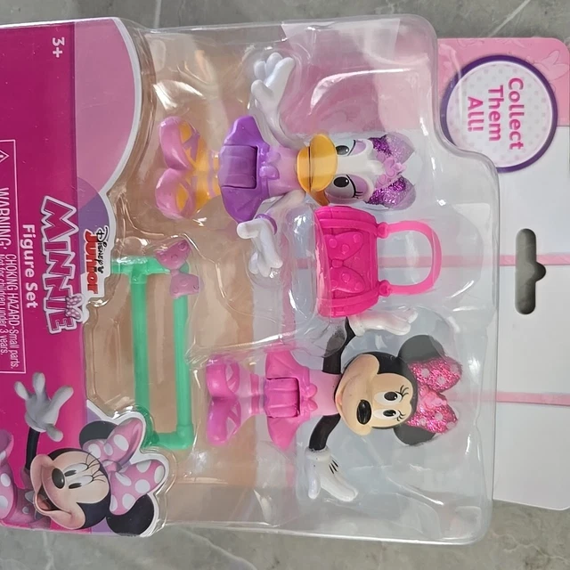 DISNEY JUNIOR MINNIE Mouse DAISY DUCK HANDBAG TOY 2Pack Figure Set