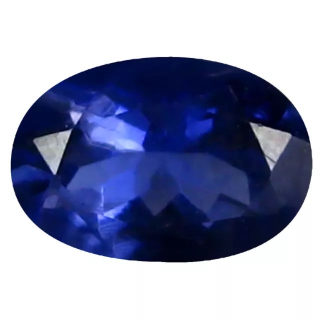 0.47 ct AAA Fabulous Oval Shape (6 x 4 mm) Blue Iolite Natural Gemstone