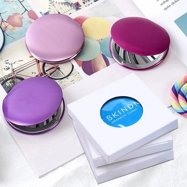 Double Mirror Pocket Compact Makeup Cosmetic Magnifying Foldable K