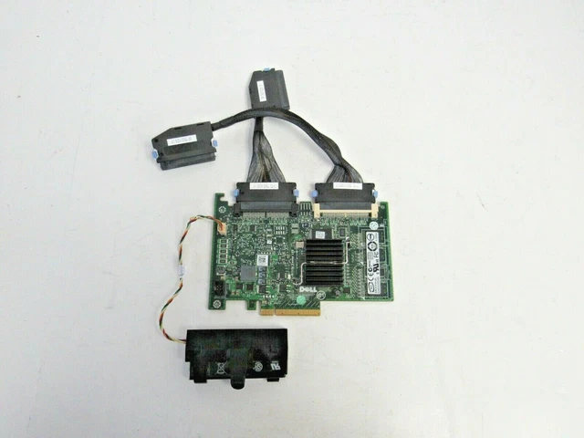Dell H726F PERC 6/i 256MB SAS-1 PCIe x8 RAID Controller w/ Batt & Cables 14-4 Dell H726F PERC 6/i 256MB SAS-1 PCIe x8 RAID Controller w/ Batt & Cables 14-4