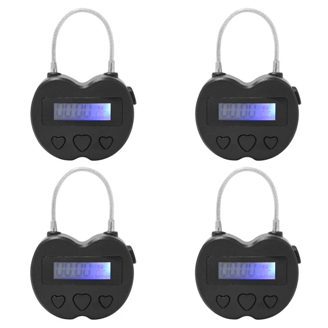 Timer elettronico da viaggio multifunzione blocco tempo display LCD 4X timer elettronico da viaggio, USN3A5