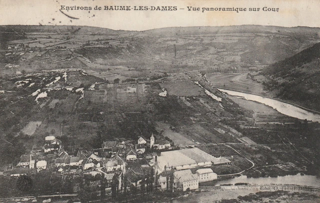 25 Cpa Baume Les Dames Vue Panoramique Sur Cour Cachet Militaire