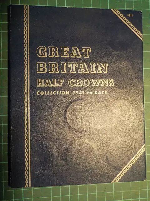 Whitman Coin Folder Half Crowns With 15 Coins In Collectable  Condition (L)