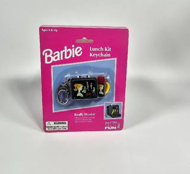 Barbie Lunch Kit Keychain Basic Fun 1999 NEW (old Stock)