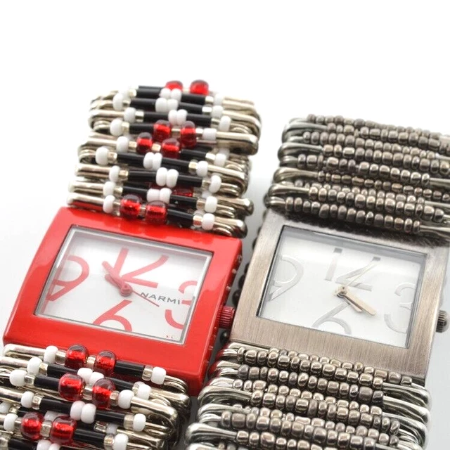 Naomi Watch & Another Lot of 2 Both Safety Pin Banks Stretch Red Black E125