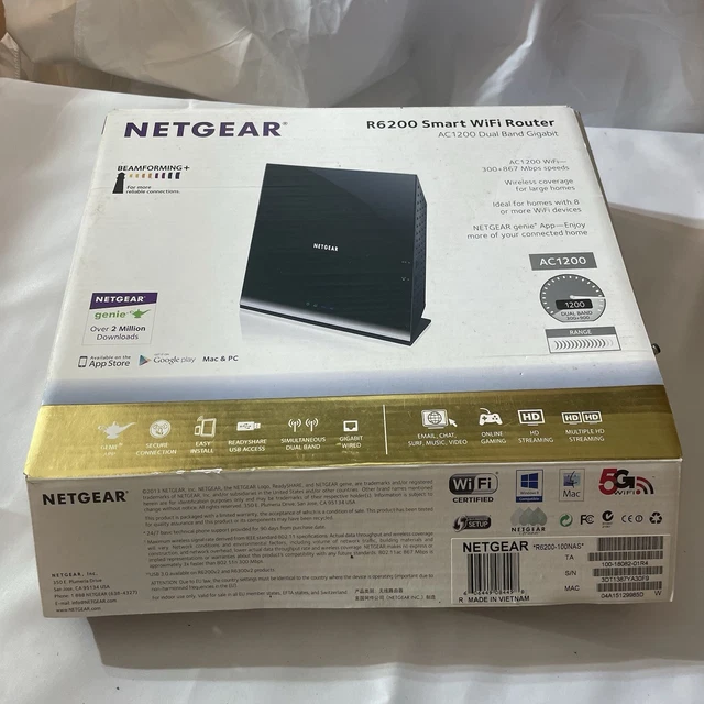 NEW 'NETGEAR' OPEN box [R6200] smart WiFi router 2 port $38.13 - PicClick