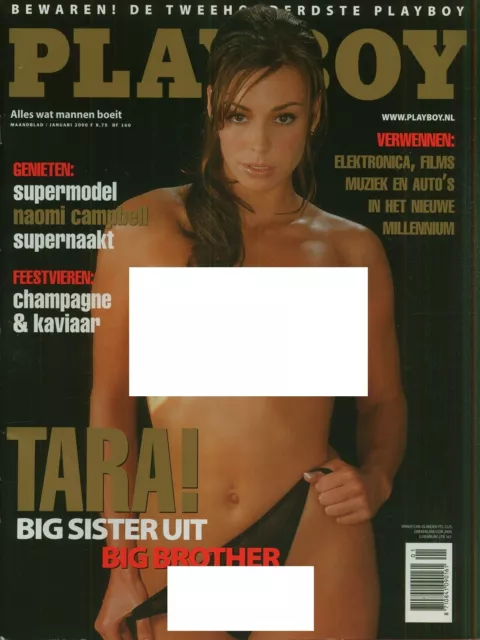 Dutch Playboy Magazine 2000-01 Tara van den Bergh, Naomi Campbell ...