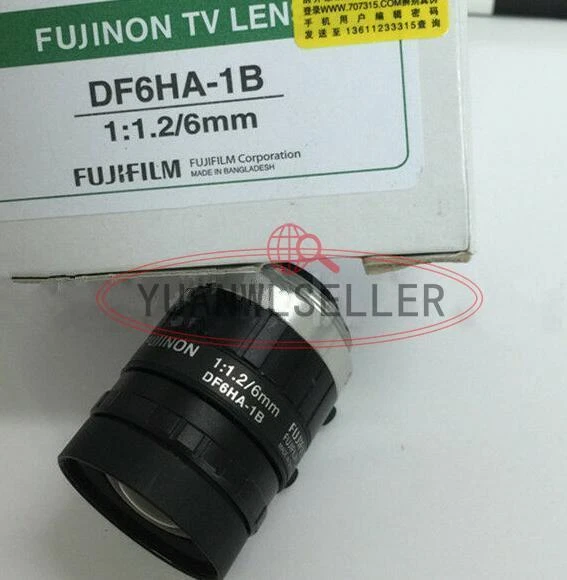 ONE New Fujinon DF6HA-1B industrial camera lens 6mm fixed focus