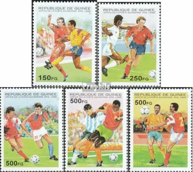 Guinea 1555-1559 (completa Edizione) postfrisch 1995 Fußball-WM 1998 in Frankrei