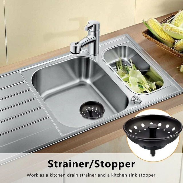 Passoire d'évier de cuisine en acier inoxydable, remplacement de qualité supérieure, bouchon de vidange des déchets, crépine de proximité, panier à déchets, 80mm, 1PC  13