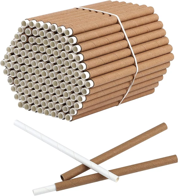 120 Sets of Outdoors Mason Bee Nesting Tube Refill Kit Includes 120 Pieces 6Inch