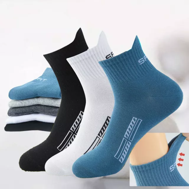 5 Pack Ankle Quarter Athletic Low Cut Casual Sport Running Solid Work Mens Socks