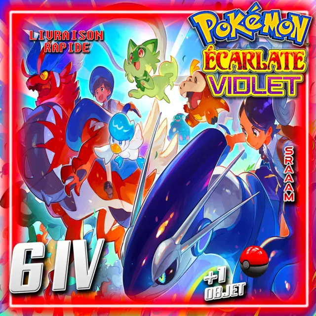 Tous les Pokemon Shiny 6IV au choix - Pokemon Shiny 6iv Ecarlate & Violet 🚀🚀