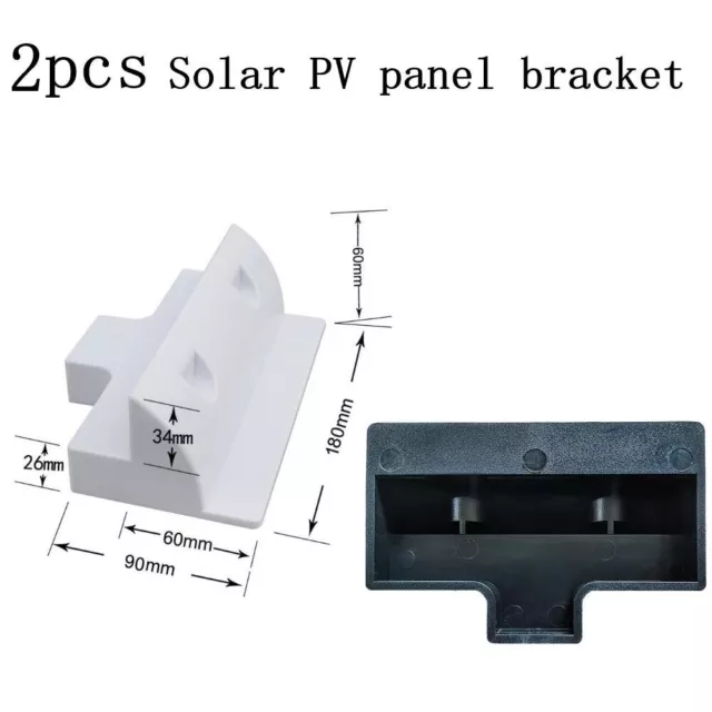 Innovative Solar Panel Corner Brackets for Caravan and Outbuildings White