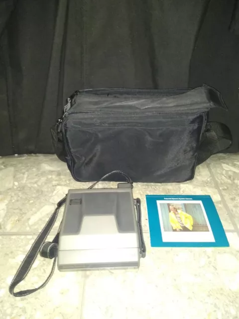 Vintage Polaroid Spectra Camera Works Quintic F10/125mm W/ Manual & Bag