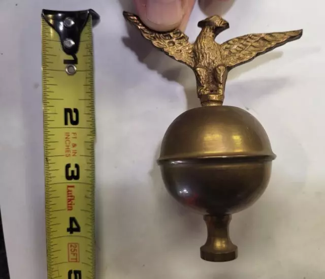 Antique Brass Eagle finial for Tall case/Grandfather clock, estate.