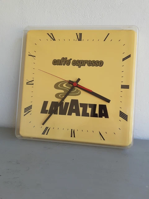 Orologio pubblicitario CAFFÈ  LAVAZZA da Parete  Anni 70 Funzionante.