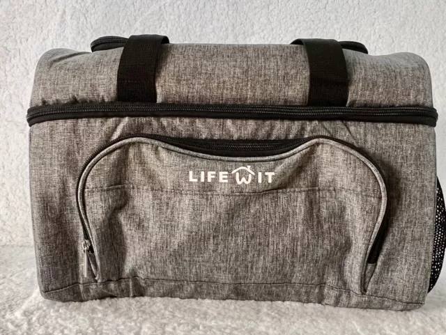 LifeWit X-Large Lunch Bag/Box Cooler Picnic Insulated  16x10x11  New