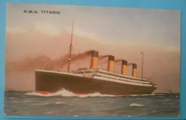 J.SALMON ARTIST Postcard c.1912 R.M.S. TITANIC