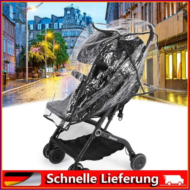 Cochecito de bebé impermeable cubierta de lluvia para cochecito transparente contra el viento protector contra el polvo