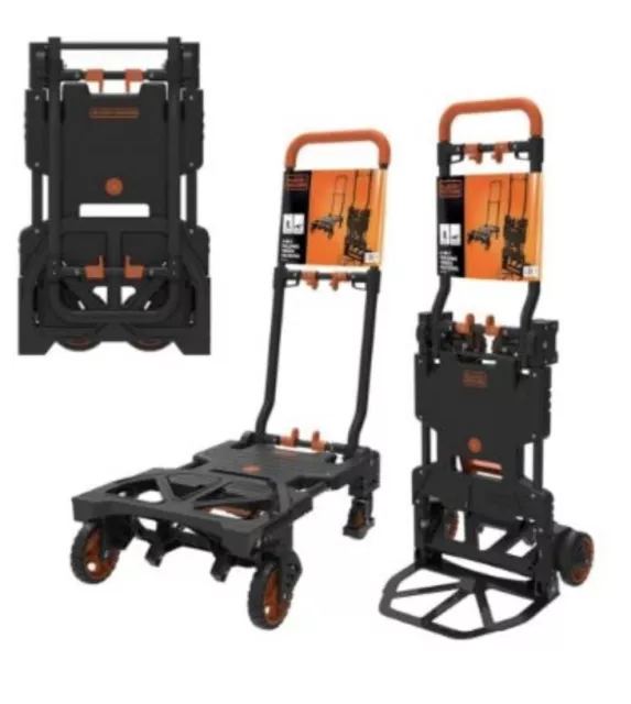 HAND TROLLEY SACK TRUCK 2 IN 1 BLACK AND DECKER BXWT-H206  70kg To 137kg Loading