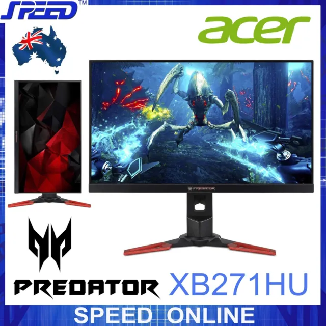 Acer Predator XB271HU 27 WQHD IPS NVIDIA G-Sync Black/Red Gaming