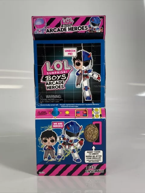 L.O.L. Surprise! Boys Arcade Heroes Action Figure Doll 15 Surprise New