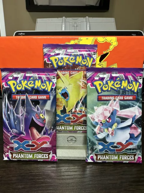 1 Pokemon XY Phantom Forces Booster Pack Sealed Box Fresh Unweighed 4/4  Artworks