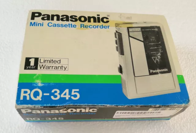 PANASONIC RQ-345 CASSETTE Auto Stop Mini One Touch Recorder