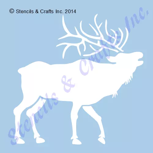4 1/2" Elk Stencil Northwoods Templates Pattern Animal Craft Woodland Paint New