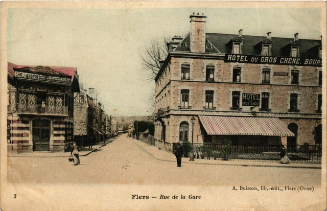 CPA FLERS Rue de la Gare (868648)