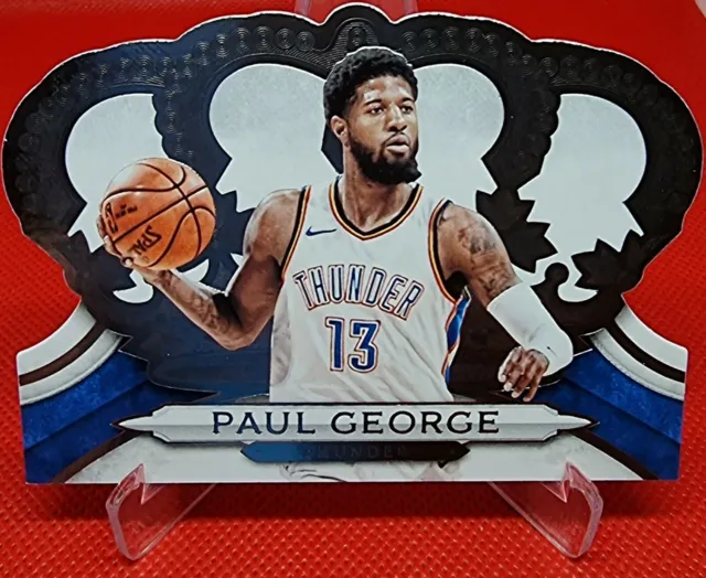 2019/20 Crown Royale Basketball Paul George Die Cut #25 Thunder