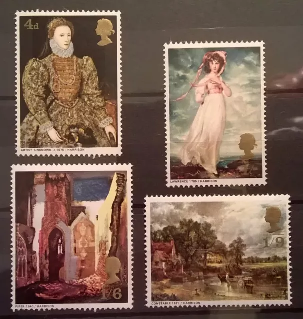 GB. Stamps. 1968 SG771-4. British Paintings. Commemoratives. Unmounted Mint