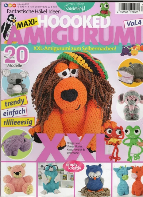 Maxi-Hoooked Amigurumi Vol.4 - 01/2015- Fantastische Häkel-Ideen