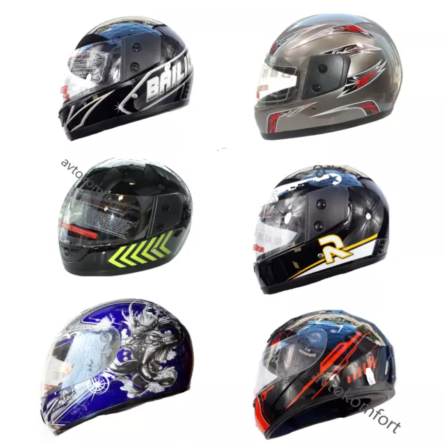 Casque Avec Visière Moto Moto Casques Intégraux Taille SML XL Tourer