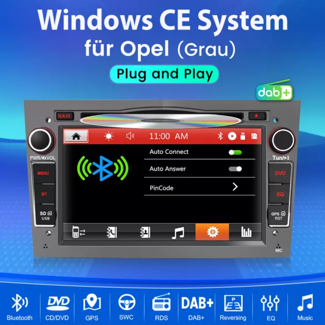 7''Autoradio Für Opel Astra Corsa C/D Vectra C Zafira B Signum DVD GPS Navi DAB+ 3