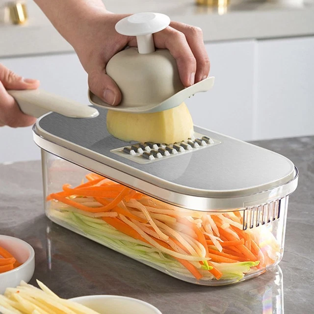 STAINLESS STEEL VEGETABLE Slicer Multifunctional Veggie Slicer Kitchen ...
