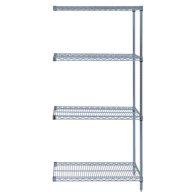 Quantum Wire 4 Shelf Add-On Kit GRAY 86in Height 86 in Width 24 in Depth 36 in