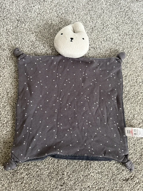 GEORGE ASDA MIFFY Grey Stars Bunny Rabbit Baby Comforter Soft Toy £10. ...