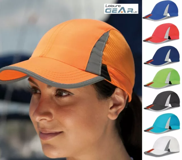 Mens Women BASEBALL CAP Low Profile Quick Dry Reflective Sports Running Sun Hat