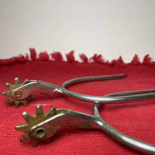 Pair Of Cowboy Spurs Western Strapless Southwestern Decor
