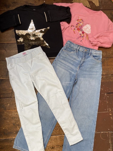 Pacchetto ragazze età 9-10 anni maglioni felpe jeans John Lewis Next H&M